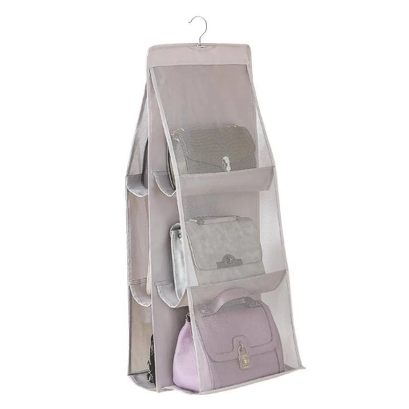 منظم وحامل الحقائب، ٦ خانة - رمادى